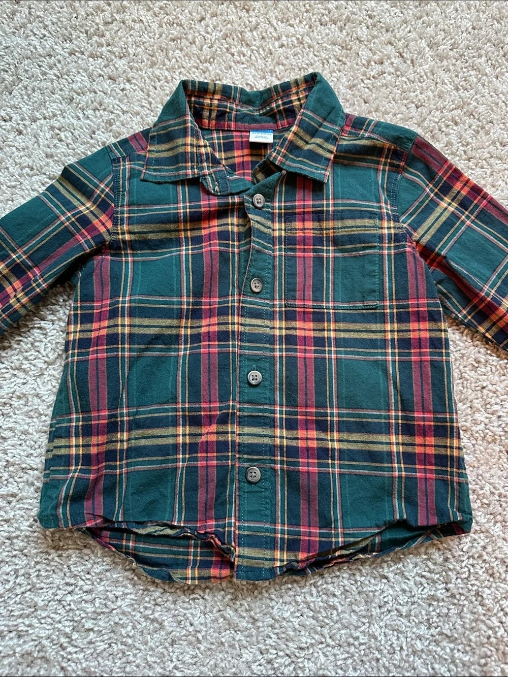 Old Navy Kids Plaid Button Down Shirt